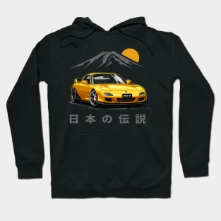 JDM Tuner RX-7 (Sunburst Yellow) Hoodie